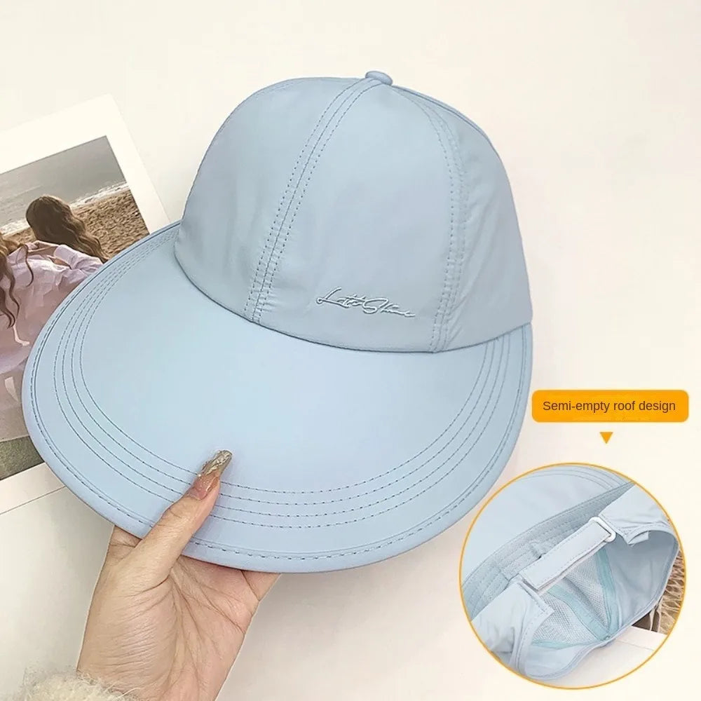 Foldable Wide Brim Sun Hat with Adjustable Strap