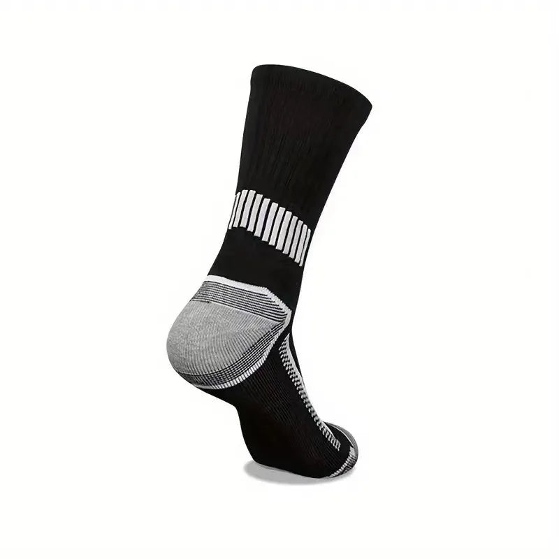 Chaussettes de sport noires et grises, vue verticale
