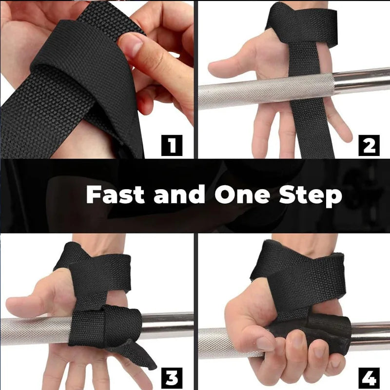 Démonstration de l'utilisation rapide et facile des sangles de levage pour le soutien du poignet.