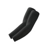 A pair of black unisex UV protection arm sleeves shown against a white background.