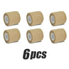 Six rolls of tan elastic tattoo grip tape for finger and wrist protection