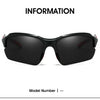 Polarized Half-Frame Sport Sunglasses with Anti-Glare Lenses