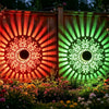 Solar Peony Mandala Projector Light for Outdoor Walls