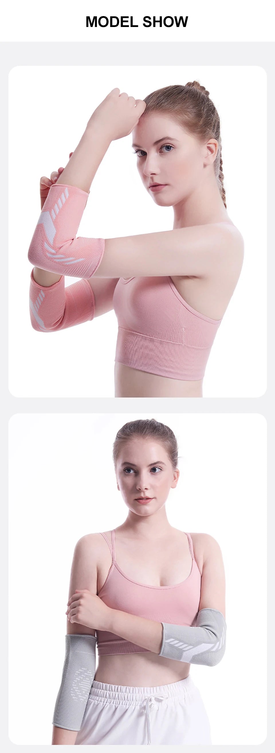 Elastic Elbow Support Sleeve for Sports and Gym