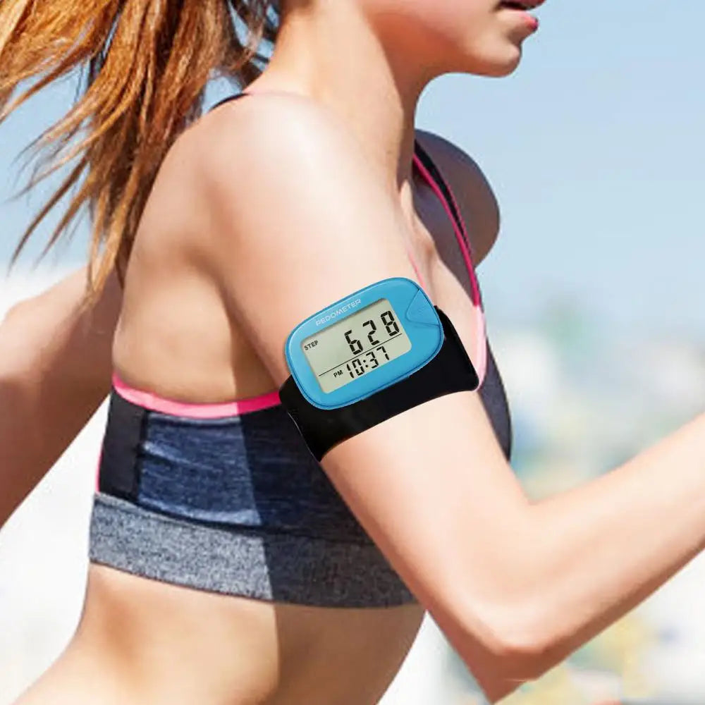 Clip-On Pedometer Step Counter with Memory