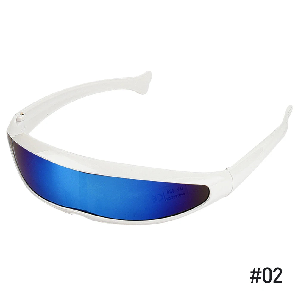 Futuristic Cyclops Visor Sunglasses with UV400 Protection