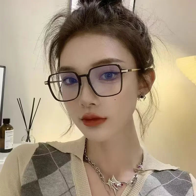 Photochromic Blue Light Blocking Glasses with Metal Frame