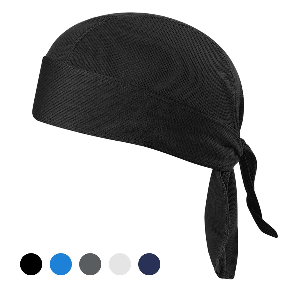 Moisture-Wicking Cycling Headband with Sun Protection