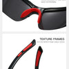 Polarized Half-Frame Sport Sunglasses with Anti-Glare Lenses