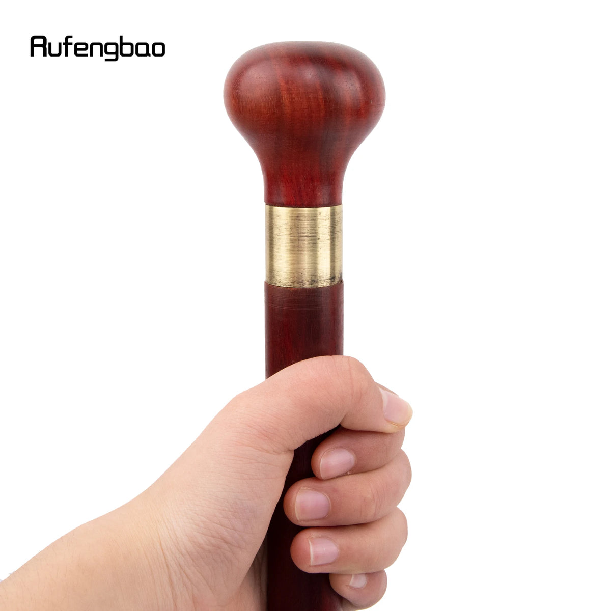 Carved Sandalwood Walking Cane for Costumes and Collecting