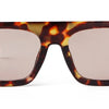 Vintage oversized square sunglasses with a tortoiseshell pattern frame and tinted lenses.
