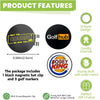 Black magnetic golf ball hat clips with markers and a gift box