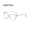 Vintage Cat-Eye Eyeglass Frames with Faceted Crystal Details