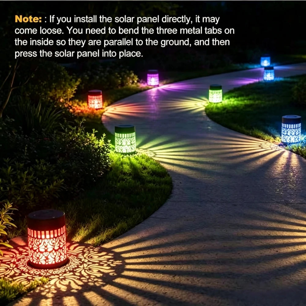 Solar Peony Mandala Projector Light for Outdoor Walls