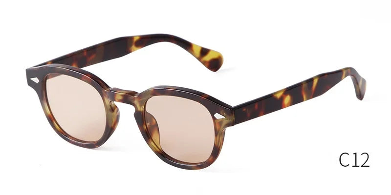 Retro Round Sunglasses with UV400 Protection