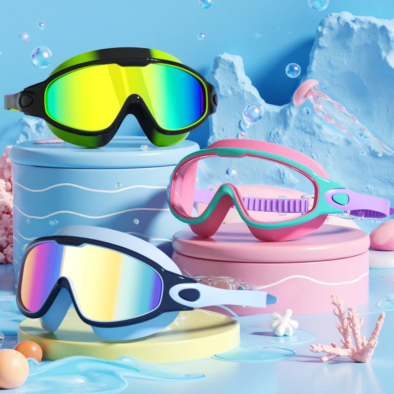 Kids Anti-Fog Swim Goggles with UV Protection