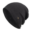 Fleece-Lined Knit Beanie Winter Hat