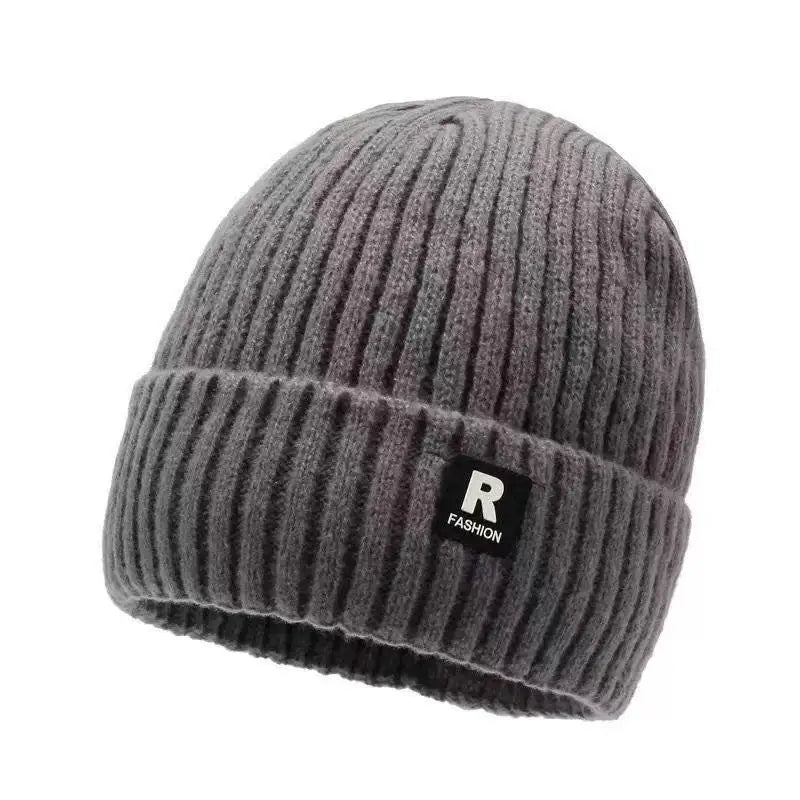 Fleece-Lined Knit Beanie for Men and Women