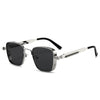 Vintage Steampunk Square Sunglasses with Metal Frame