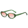 Retro Oval Sunglasses with UV400 Protection