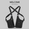 Vintage Leather Chest Bag for Men