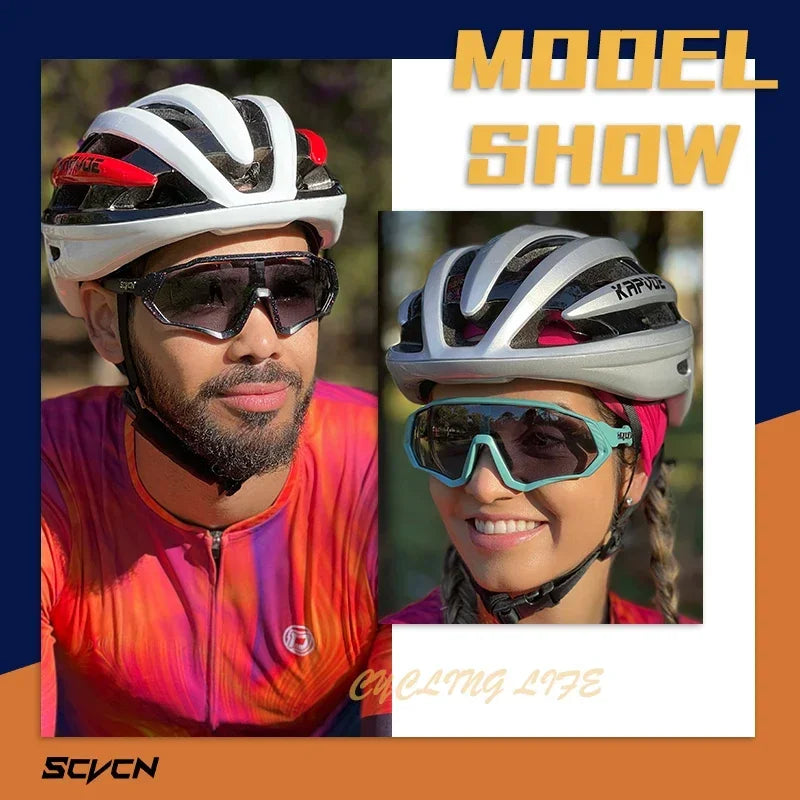 Photochromic Cycling Sunglasses with UV400 Protection