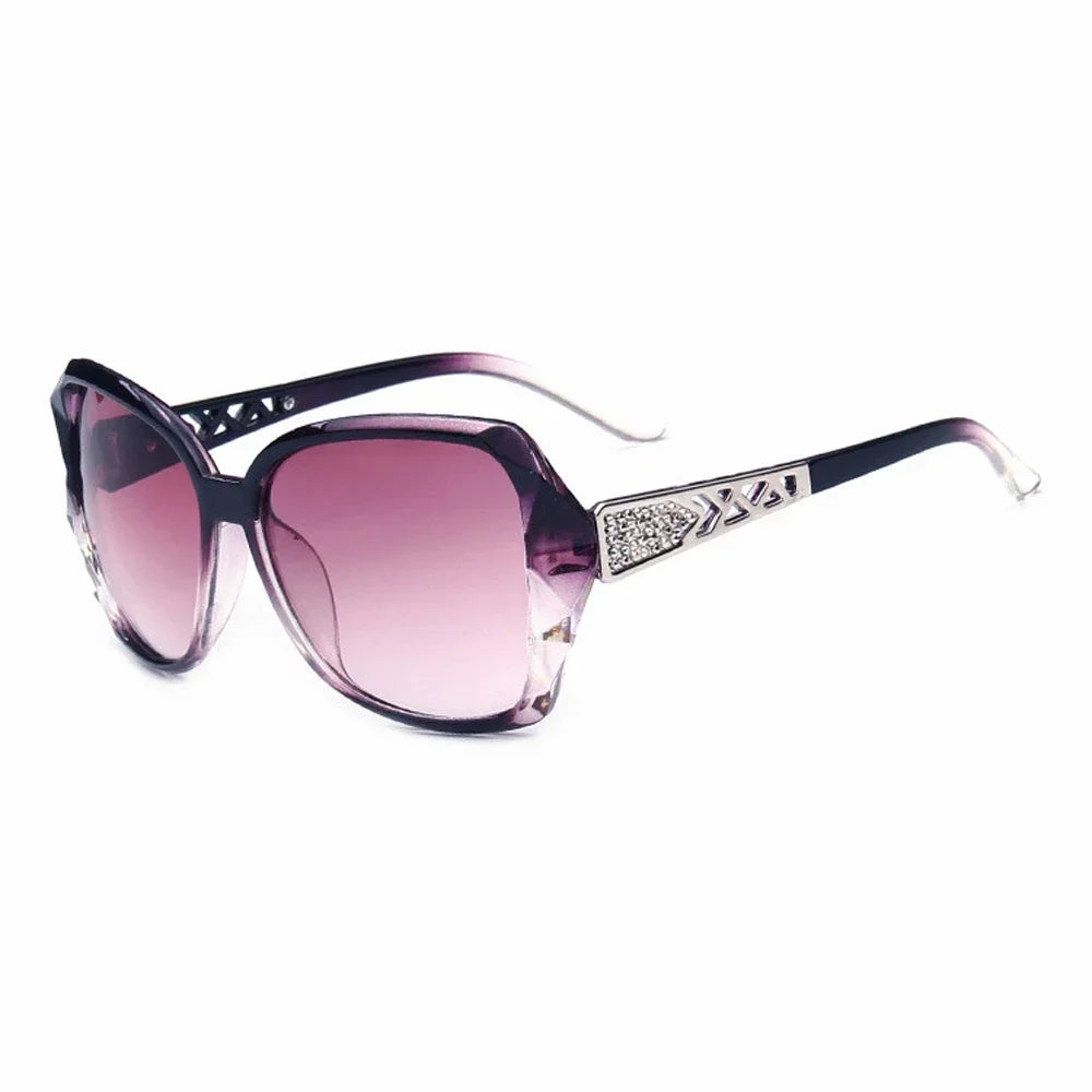 Purple Square Sunglasses with UV400 Protection