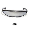 Futuristic Cyclops Visor Sunglasses with UV400 Protection