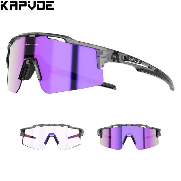 Photochromic Cycling Sunglasses with UV400 Protection