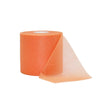 Roll of orange protective foam athletic tape wrap shown in a cross-section view