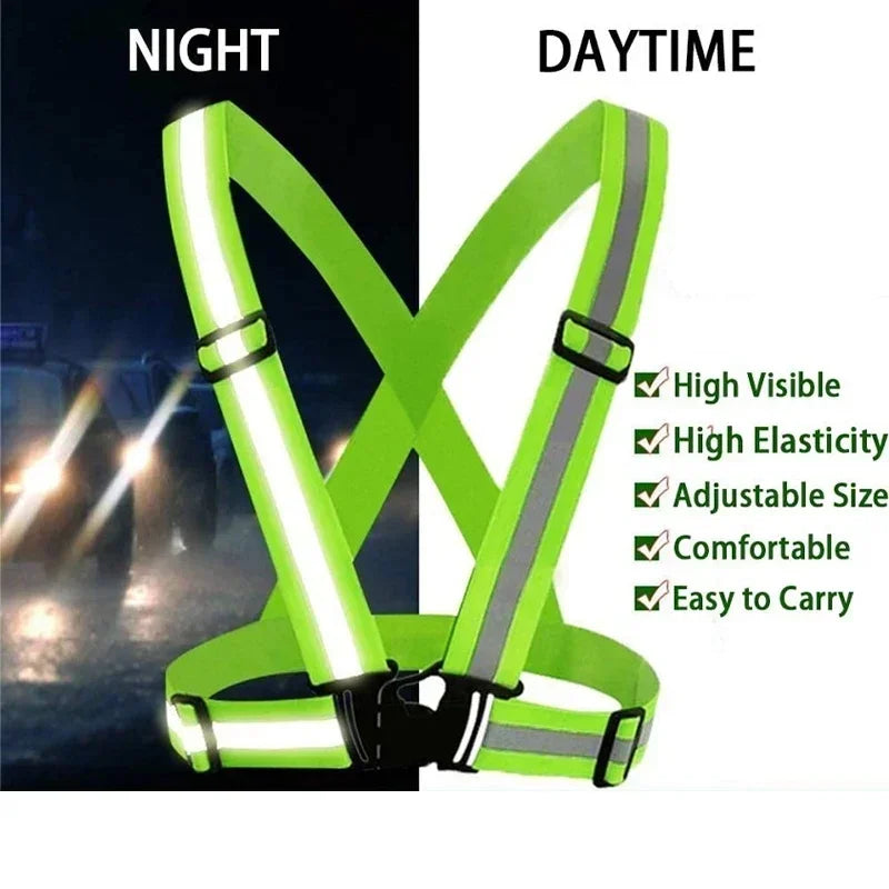High-Visibility Reflective Safety Vest for Running, Cycling & Outdoor Work