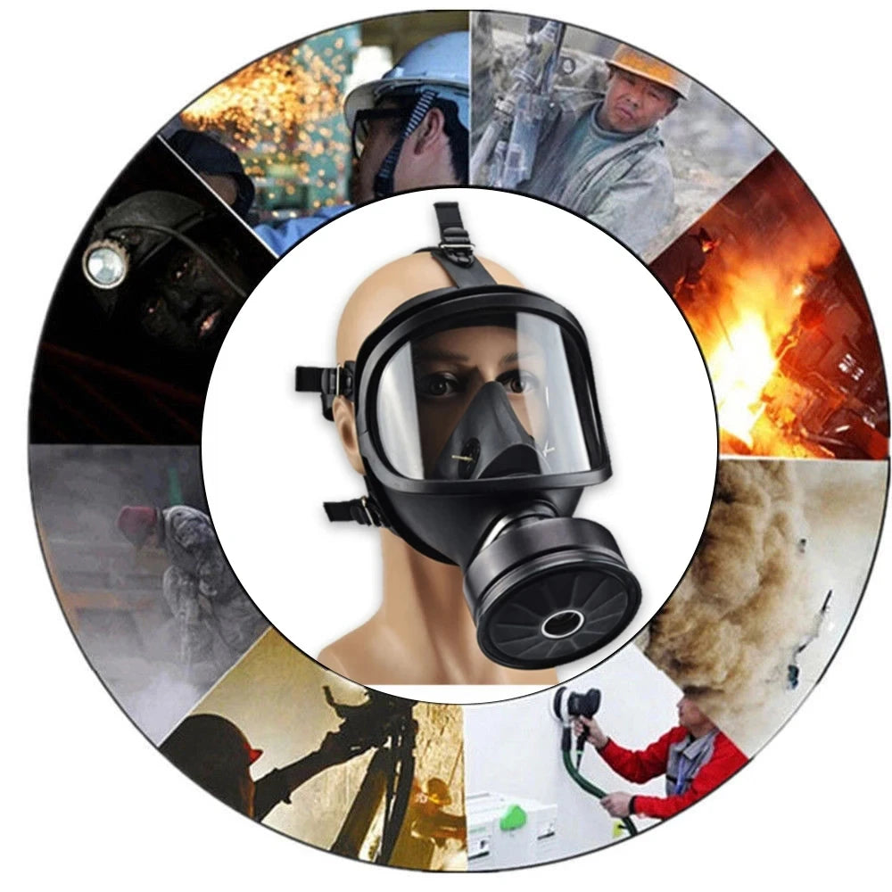 Full Face Gas Mask with Chemical Respirator Filter