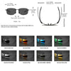 Ultra-Light TR90 Frameless Polarized Sunglasses