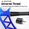 Nahaufnahme eines blauen universellen Fadens, der auf ein Schleifenstabilisator-Bauteil passt.