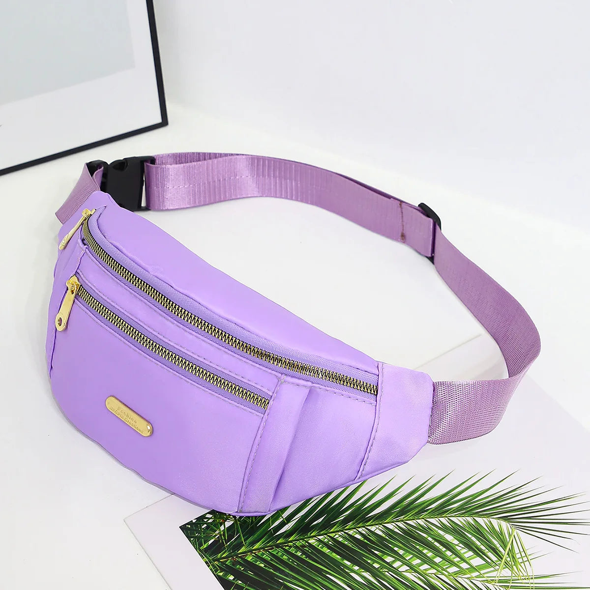 Waterproof Nylon Waist Pack with Adjustable Strap