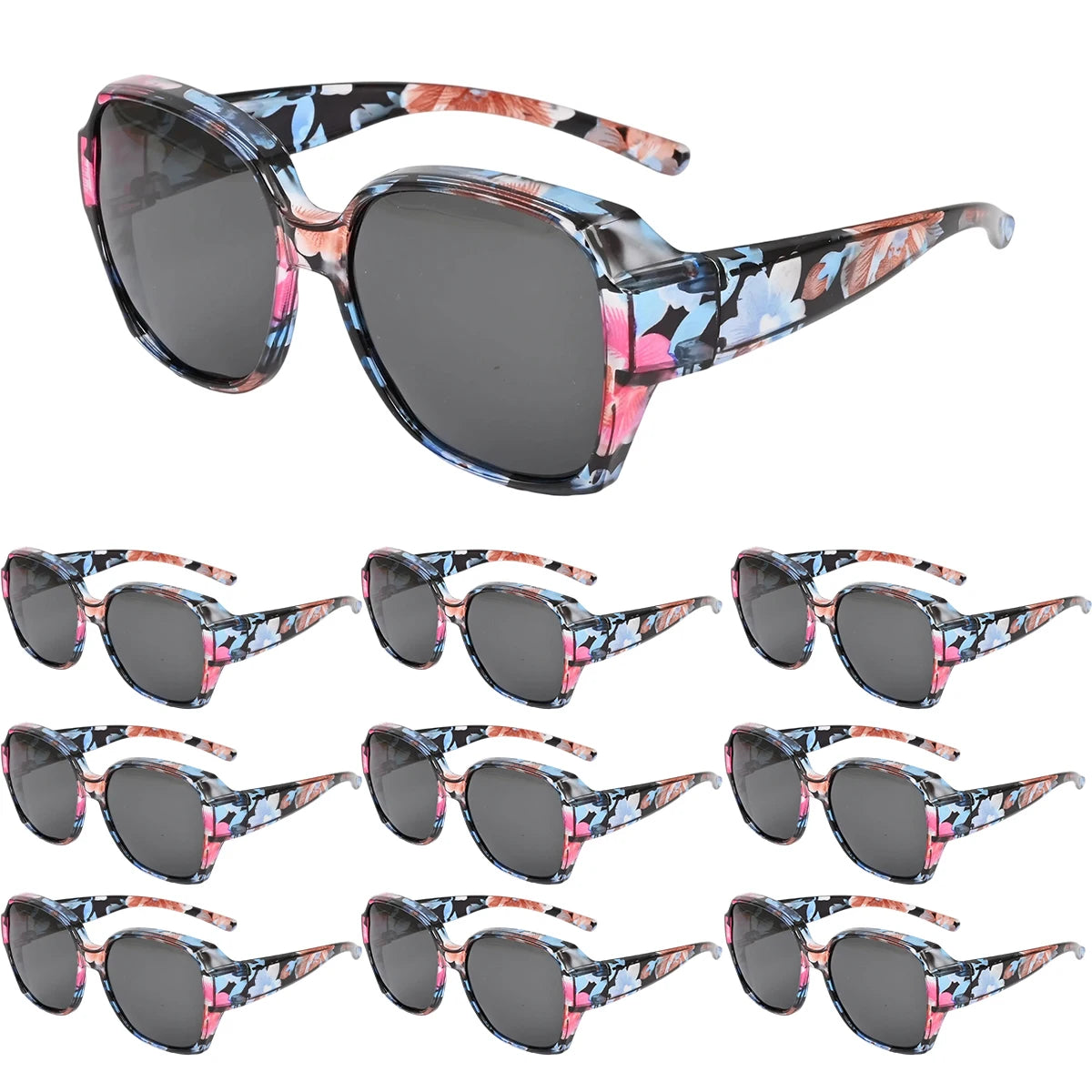 Wrap-Around Sunglasses with UV400 Protection for Men and Women