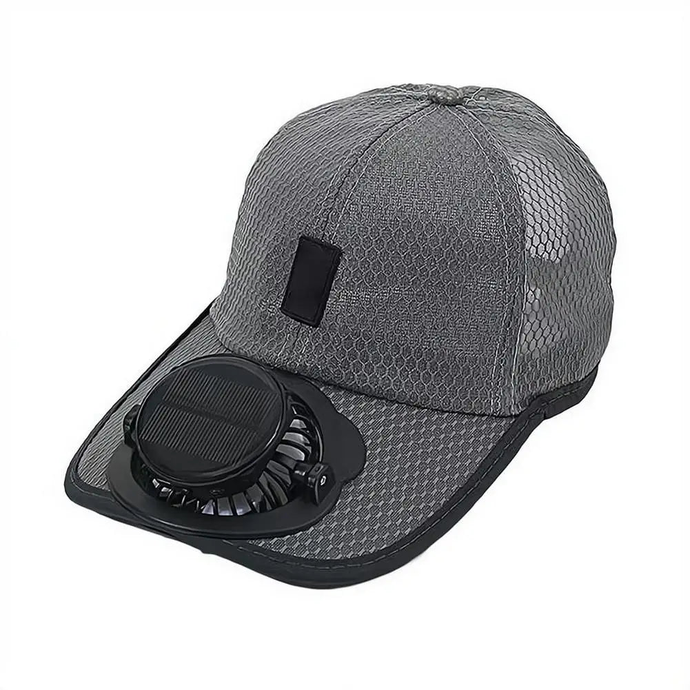 Solar & USB Powered Cooling Fan Hat