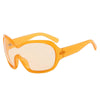 Oversized Pilot Sunglasses with Gradient Lenses