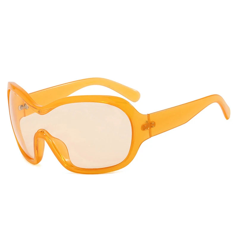Oversized Pilot Sunglasses with Gradient Lenses