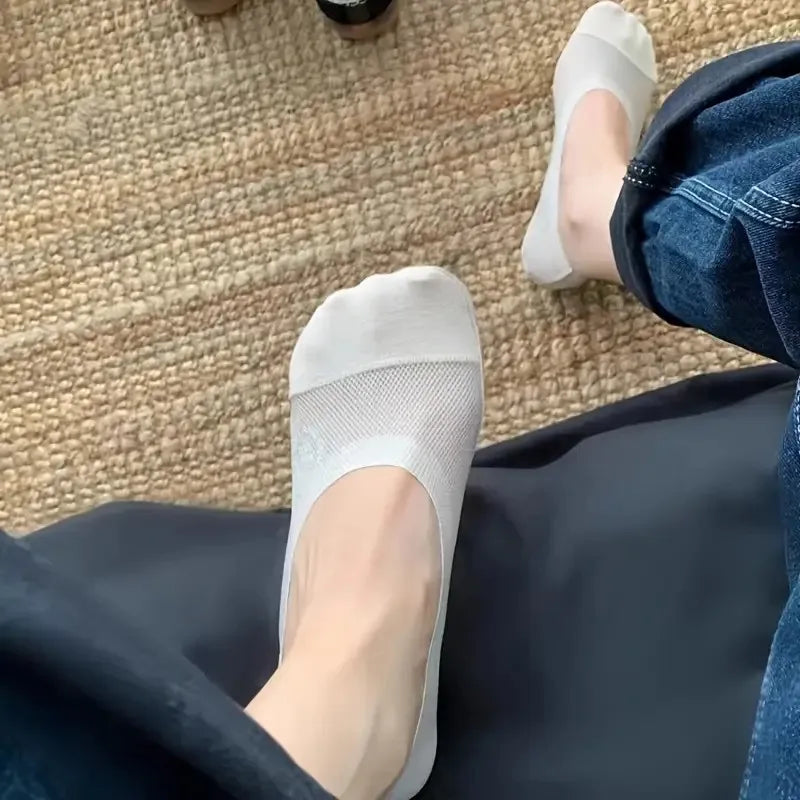 Women's Invisible Low-Cut Socks with Silicone Grip
