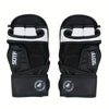 Pair of black and white thickened PU boxing gloves for MMA and Muay Thai training