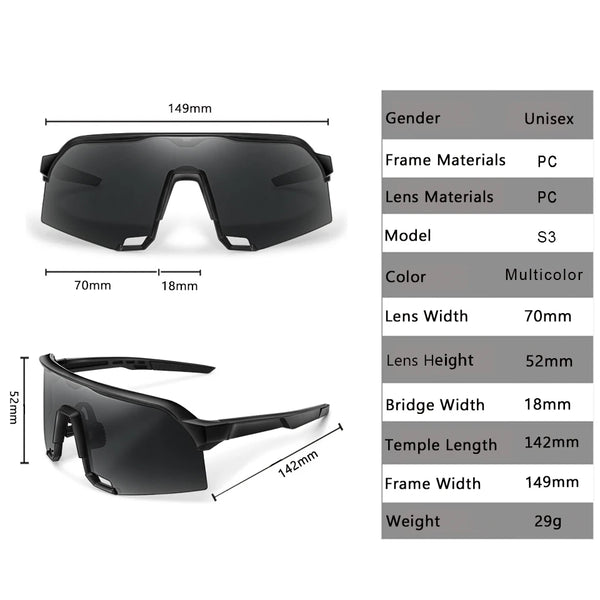 UV400 Polarized Cycling Sunglasses