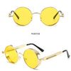 Retro Round Metal Sunglasses with UV400 Protection