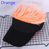 Adjustable Sun Visor with Realistic Hair Strands