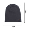 Fleece-Lined Knit Beanie Winter Hat