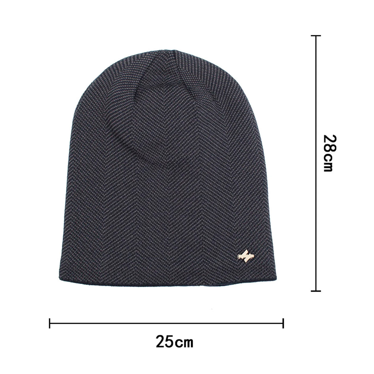 Fleece-Lined Knit Beanie Winter Hat