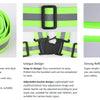 Adjustable High-Visibility Reflective Safety Vest with Wrist Straps