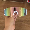 UV400 Cycling Sunglasses with Blue Mirror Lens