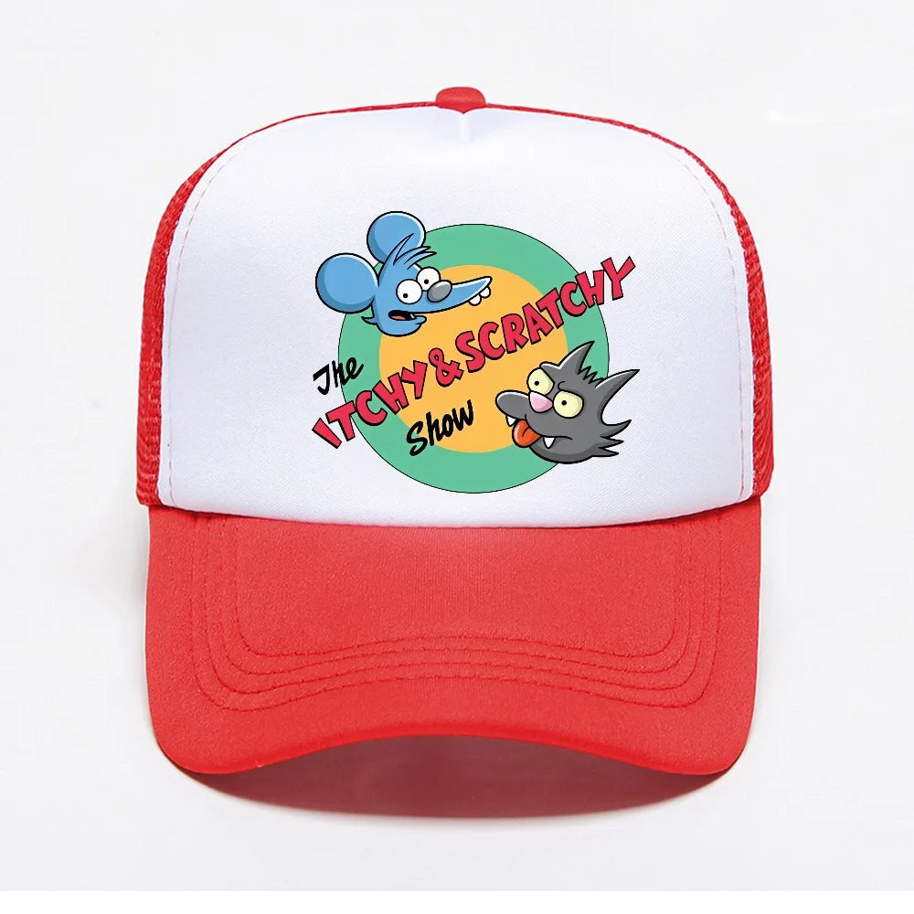 Breathable Mesh Trucker Hat with Adjustable Strap