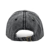 Vintage Washed Cotton Baseball Cap with Letter Embroidery